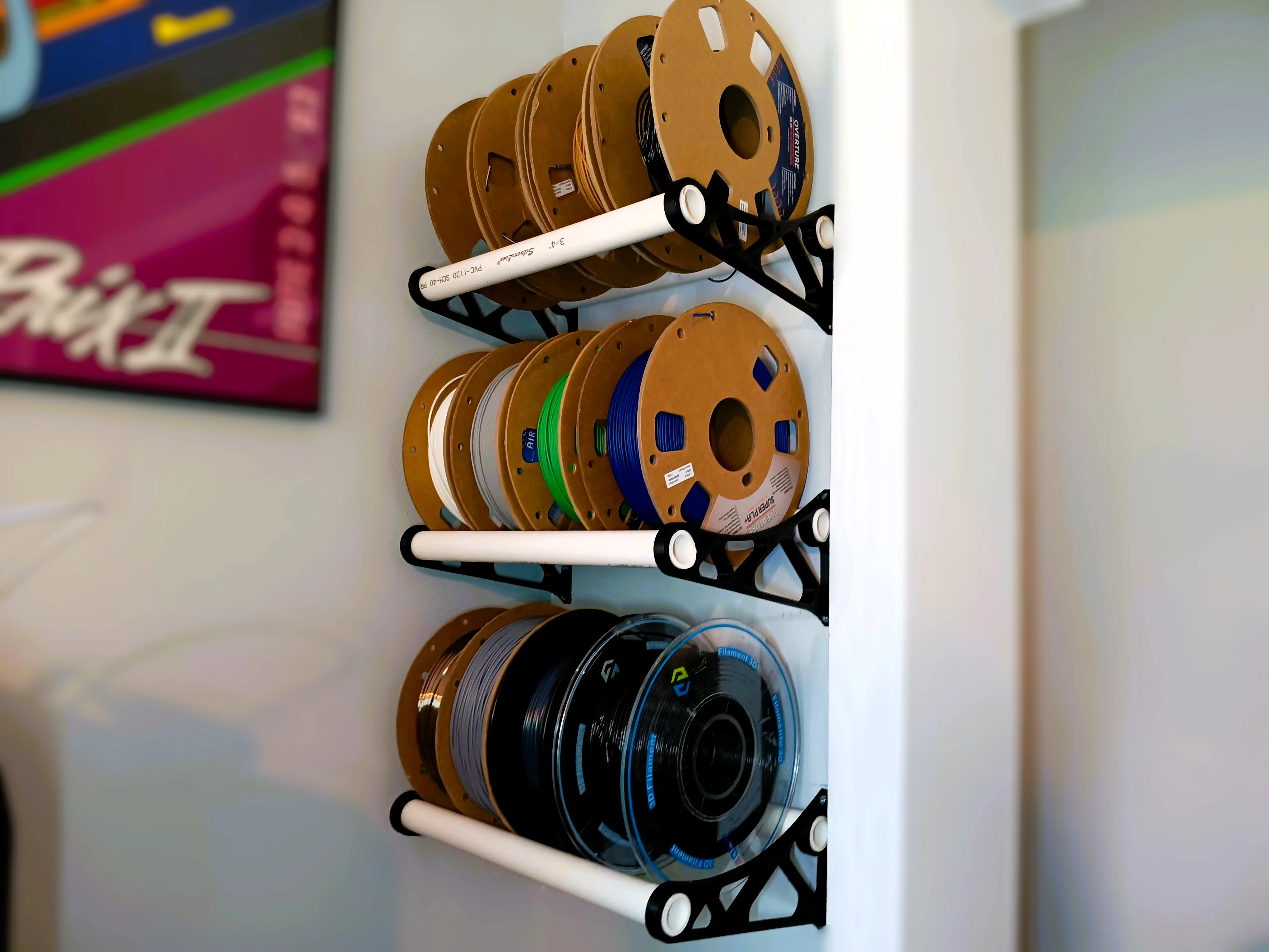 Best Filament Rack Ever!!! - Customizable
