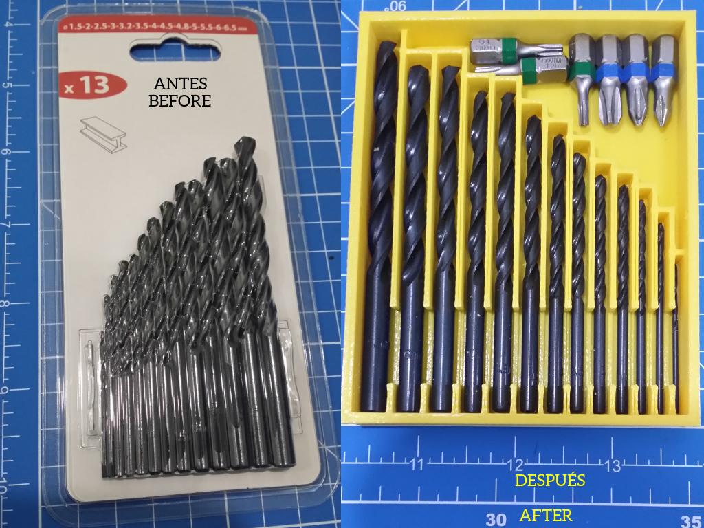 Customizable Drill Holder / Porta Brocas Personalizable