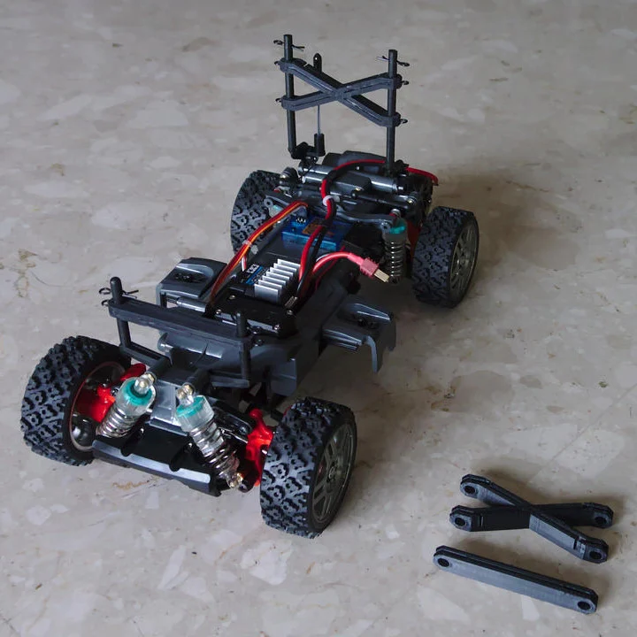 Body post stiffener for Tamiya MF-01X and M05 chassis