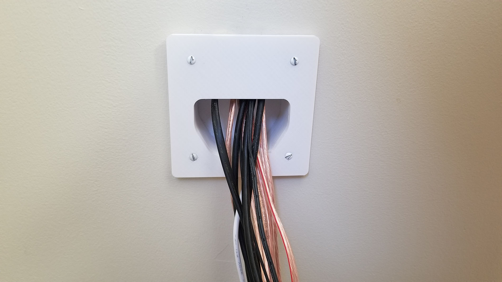 In wall cable management box
