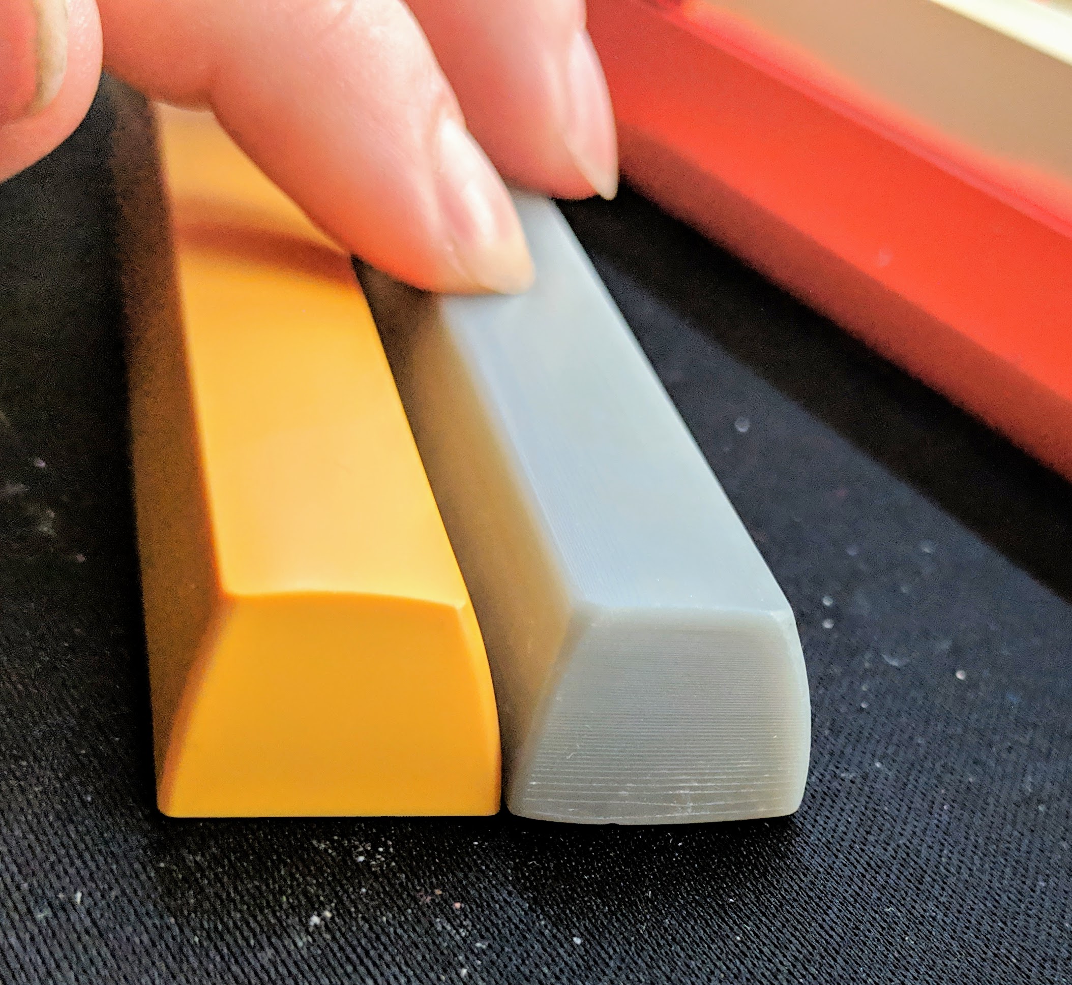 SA profile blank-mount spacebars + DIY components for making your own custom spacebars