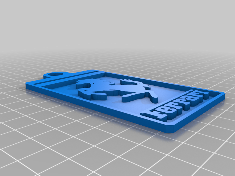 Ferrari keychain logo (2022 remake)