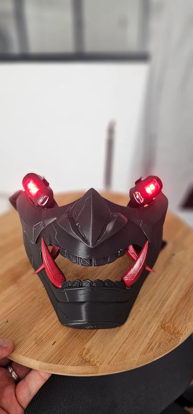 Oni Cyberpunk LED mask