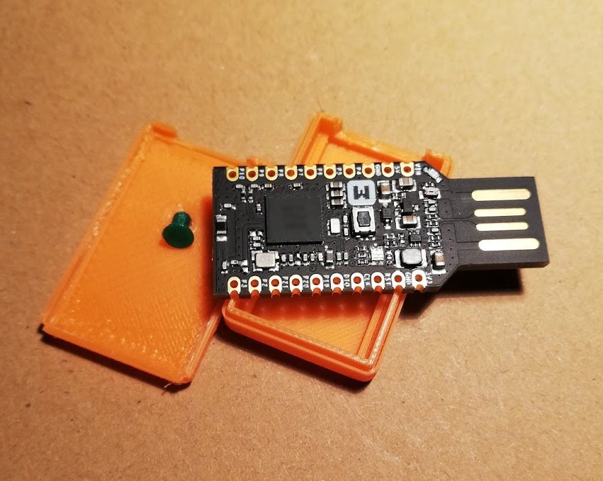 Case for Makerdiary NRF52840 dongle with reset button
