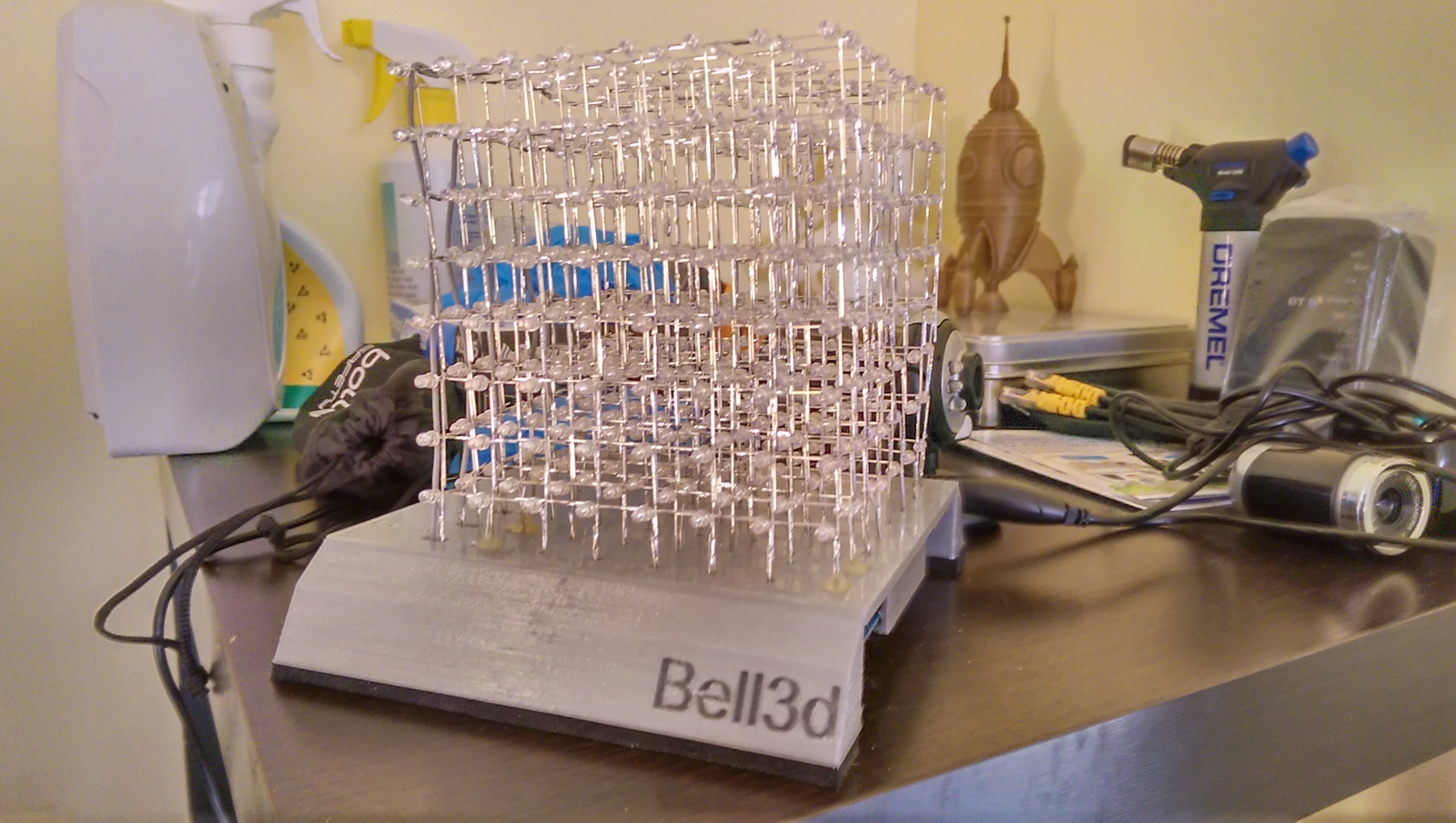LED Cube jig and stand