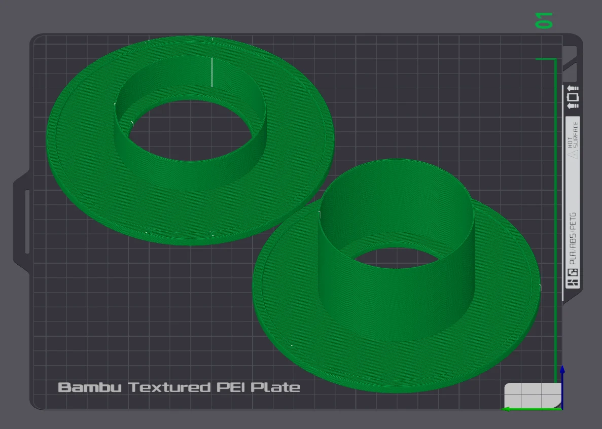 Mini spool (Compatible wide enough for Bambu AMS provided you use a riser at the back