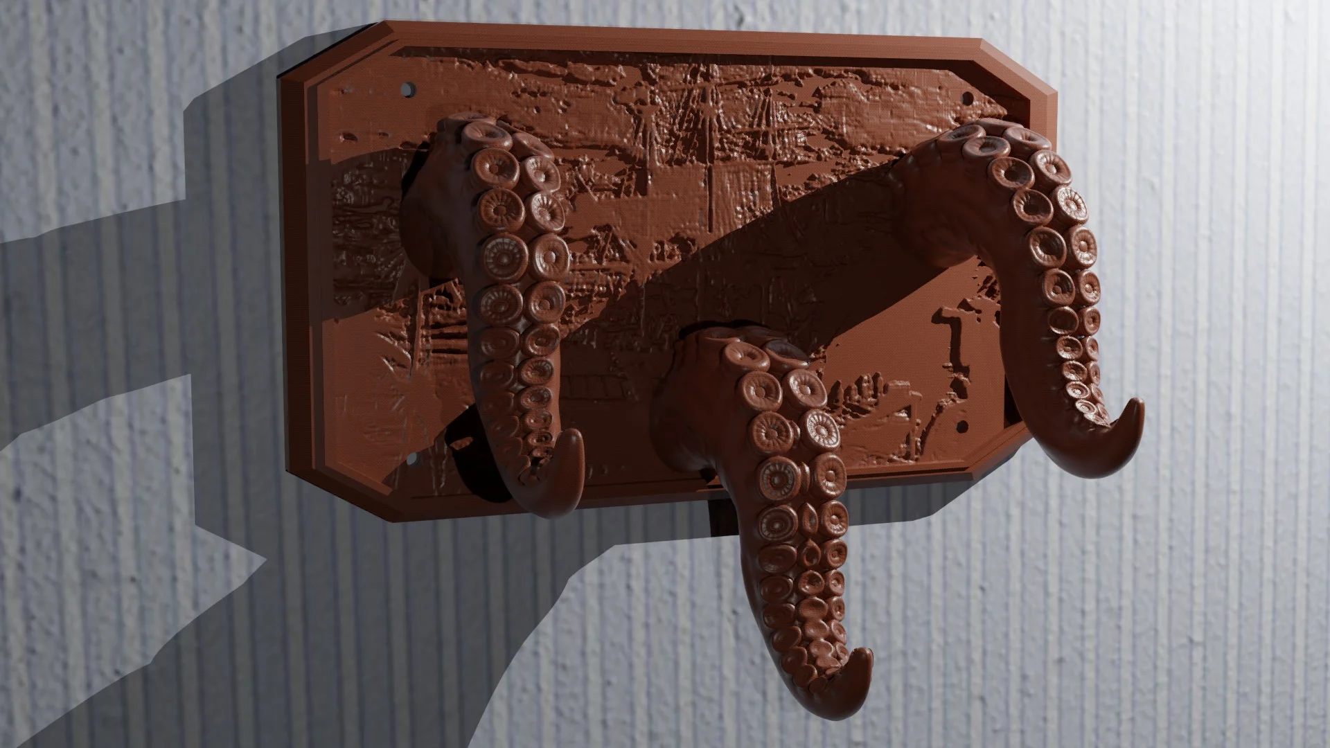 Kraken Coat Hanger / Tentacle Hook Remix