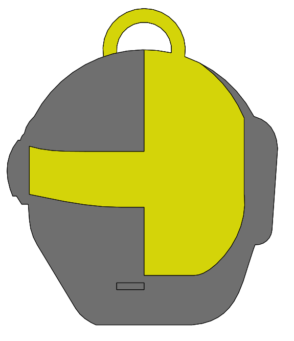 Daft Punk Keychain-Porte clef