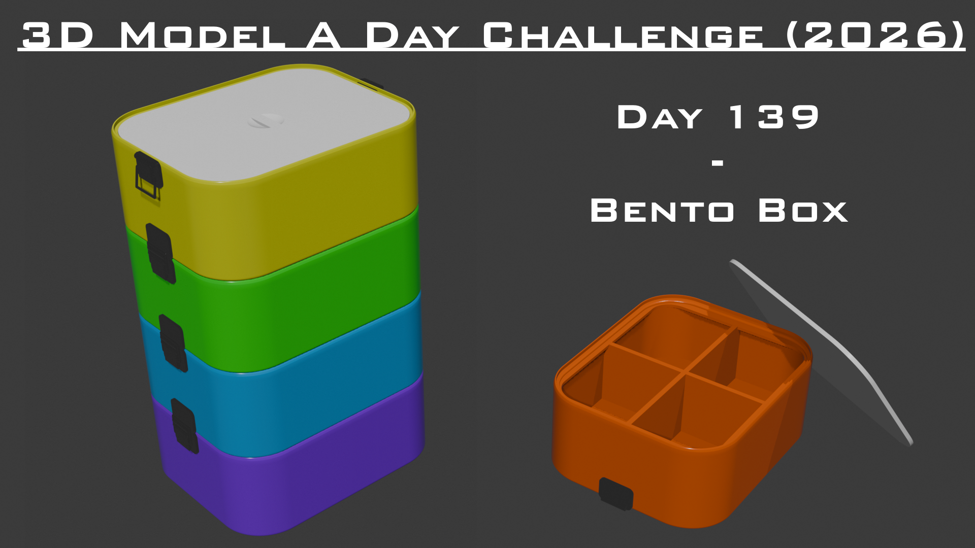 Model A Day Challenge - Day 139 - Bento Box