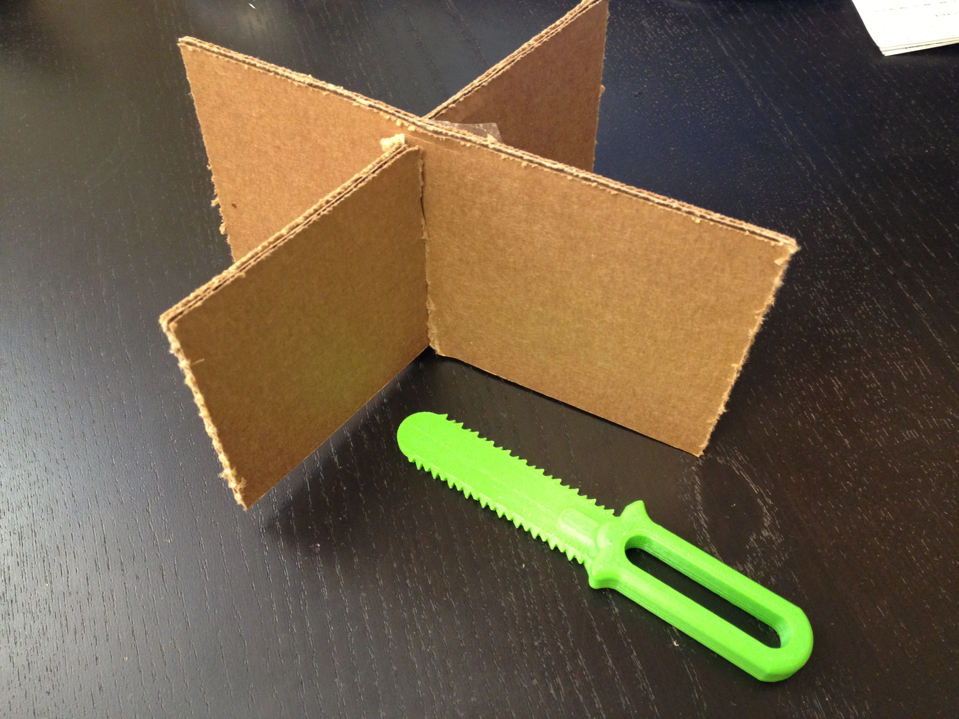 Cardboard Slot saw