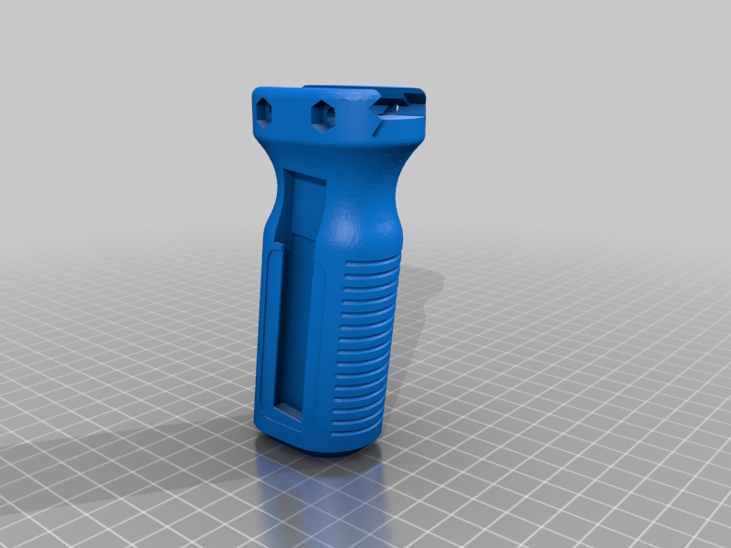 Vertical Grip w/Recess for Flashlight Pressure Switch