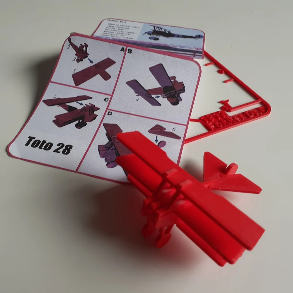 FAMOUS PLANES - Fokker Dr.I kit card