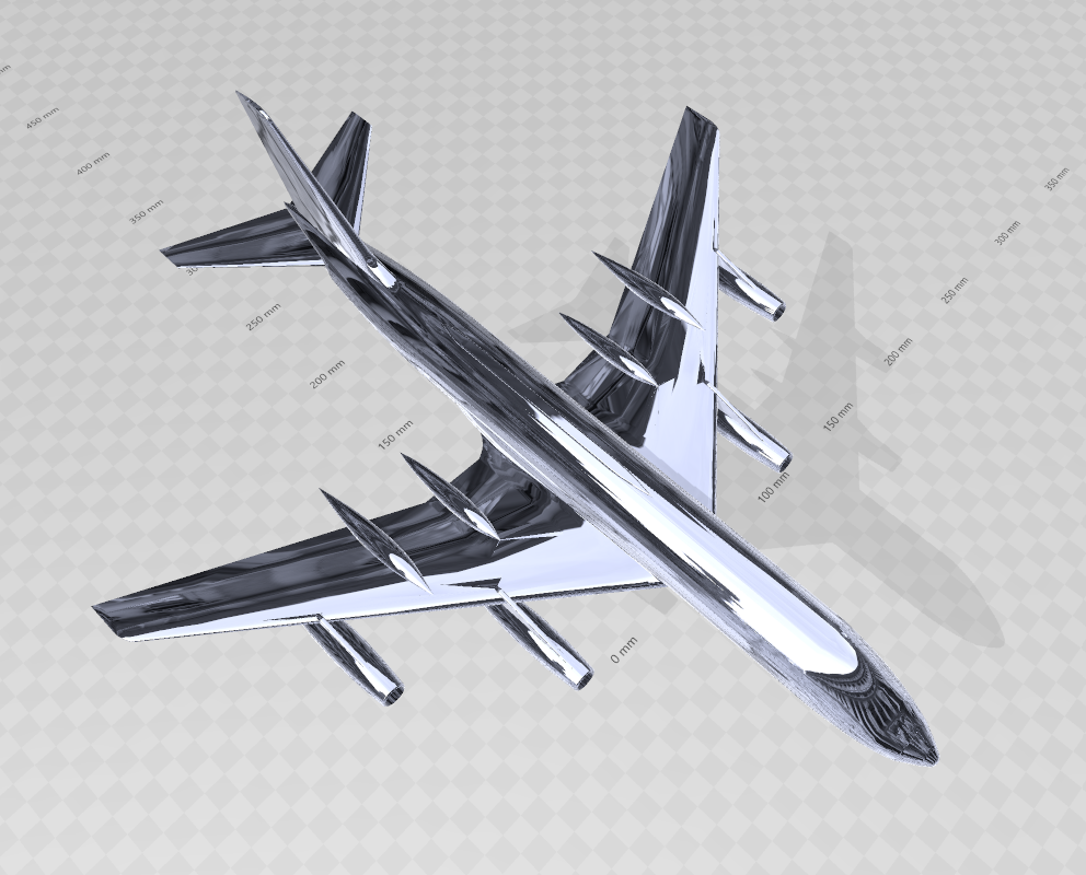 Convair 880 with NACA ASB 3D Print 1:150 Scale