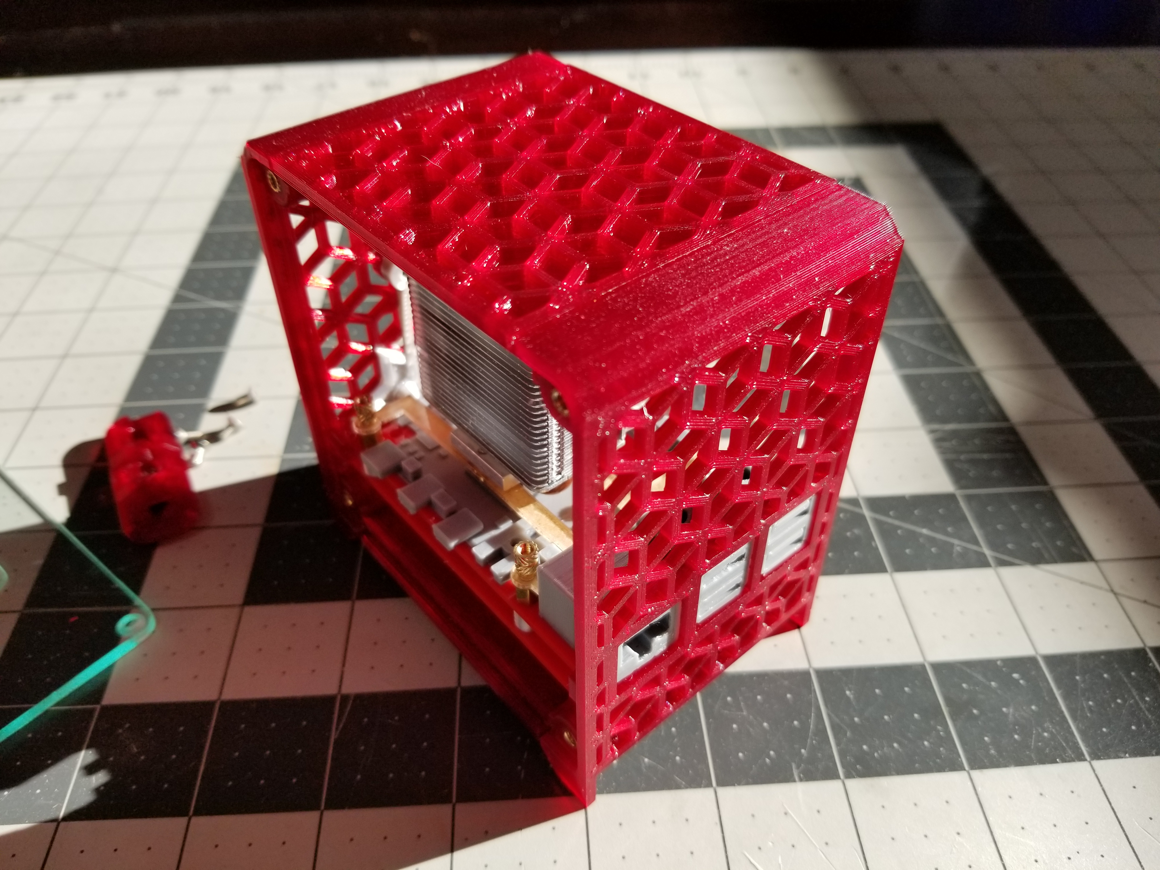 Mini Desktop Case for Raspberry Pi 5 with Ice Tower Cooler and Bottom NVME Board