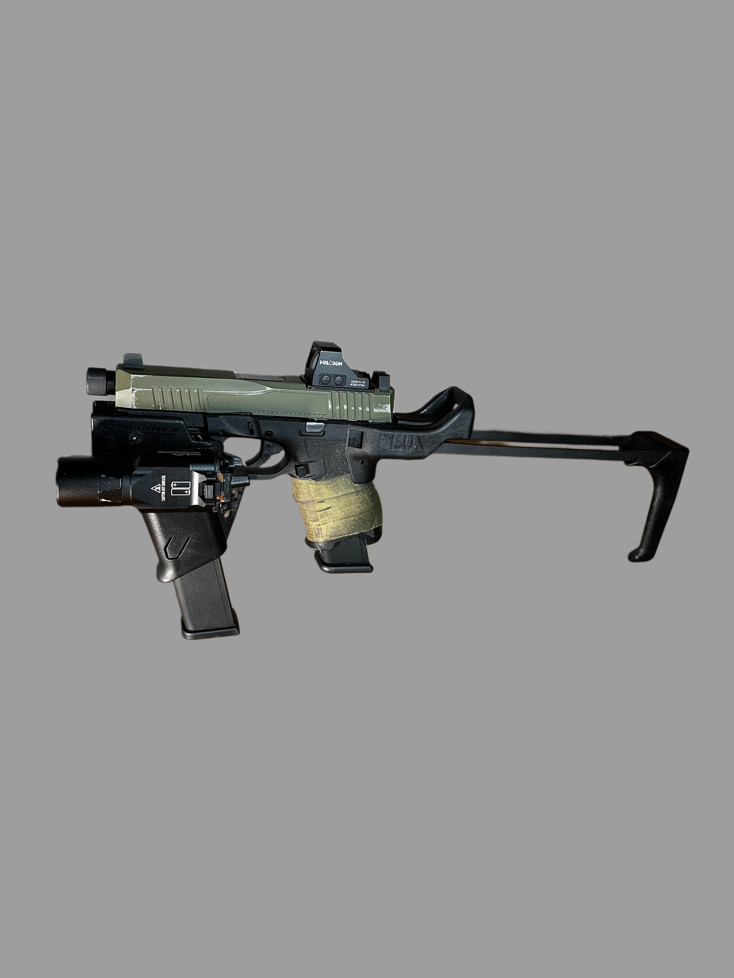 Flux Defense Glock Picatinny rail.