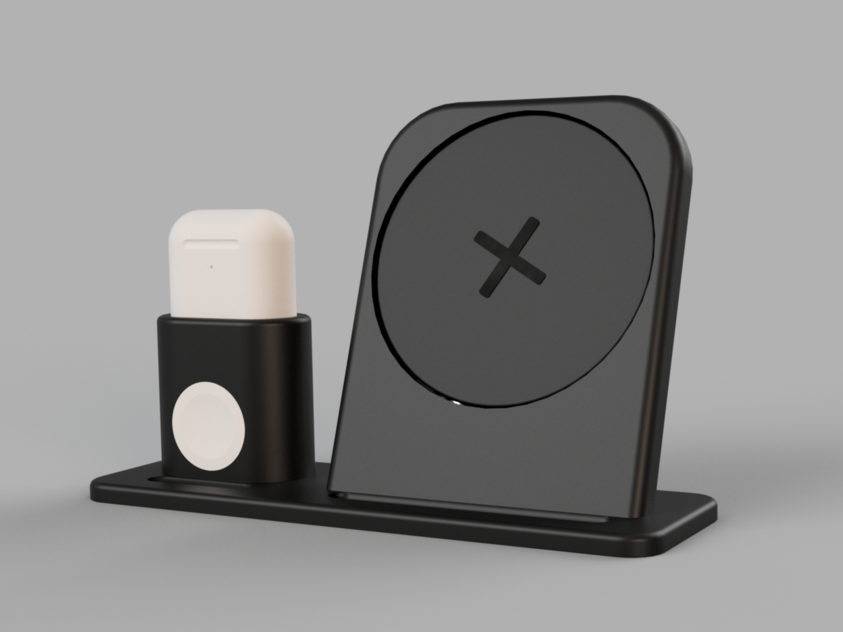 Apple 3 in 1 Charging Dock with Ikea Livboj QI (AirPods pro and normal)