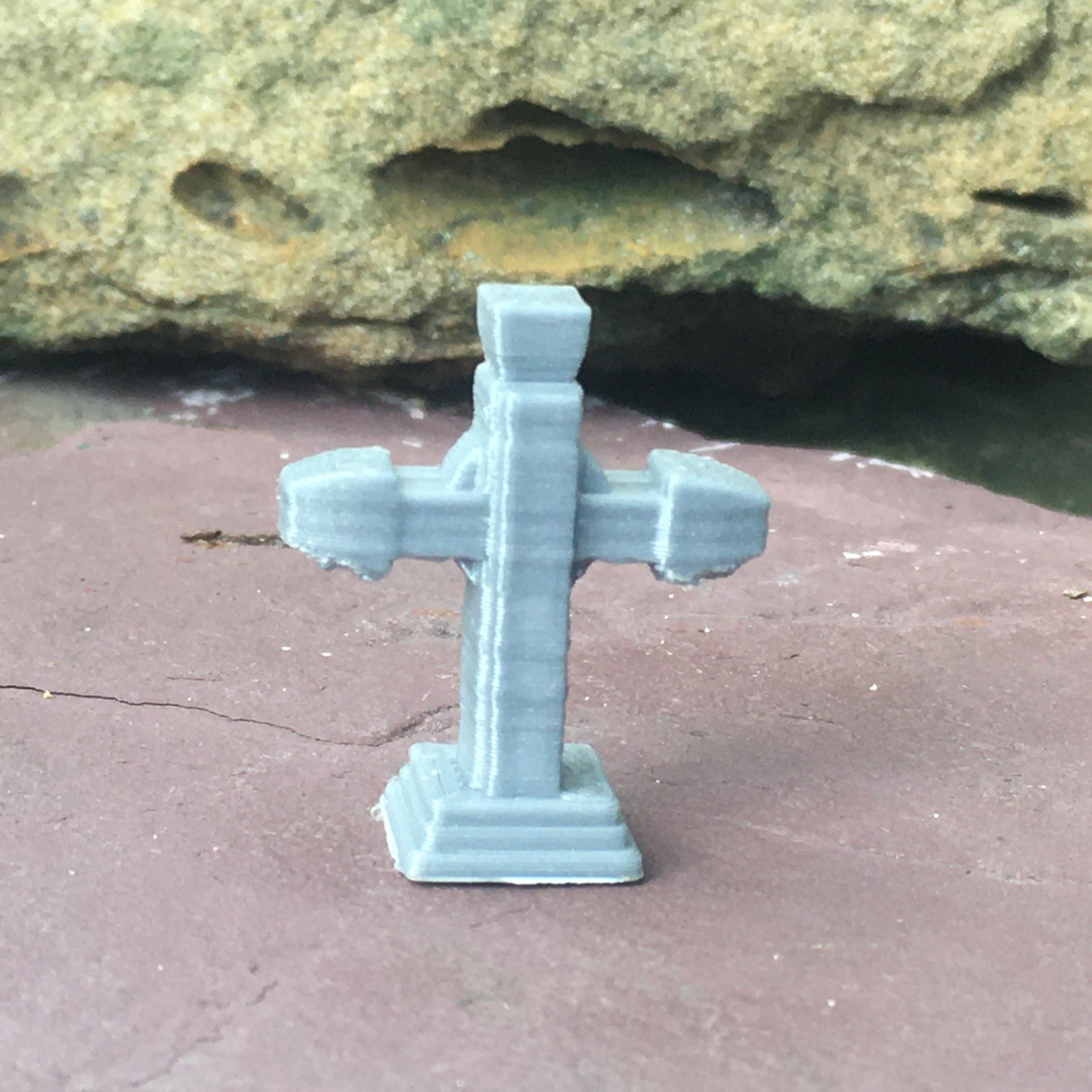 Cross Gravestone Graveyard Headstone 28mm tabletop gaming