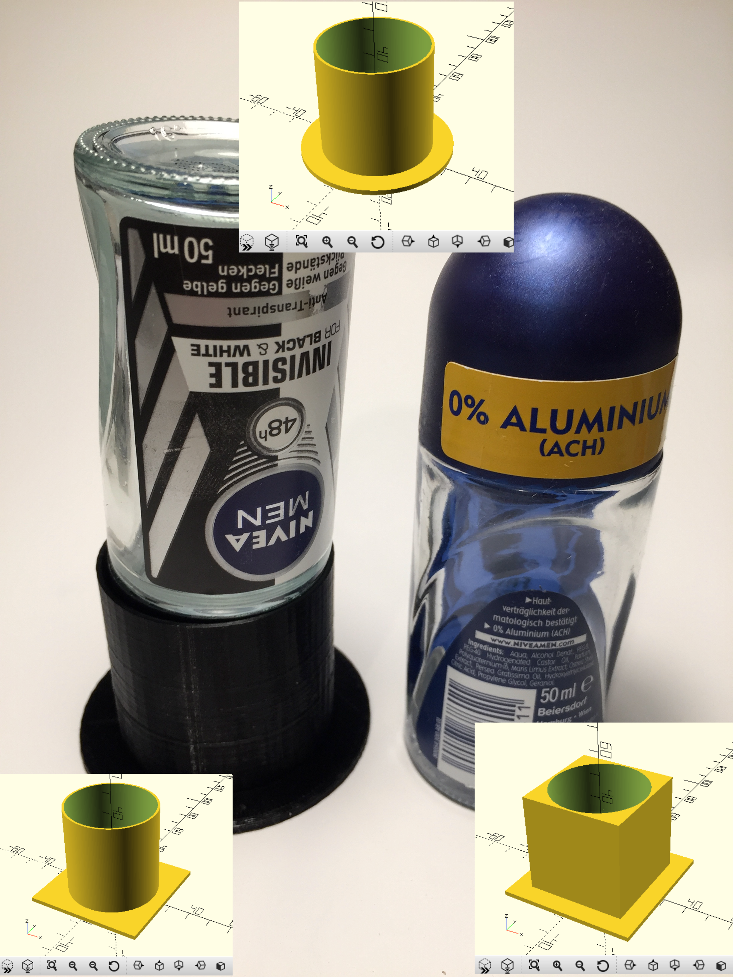 Customizable Deodorant Upside-Down Stand