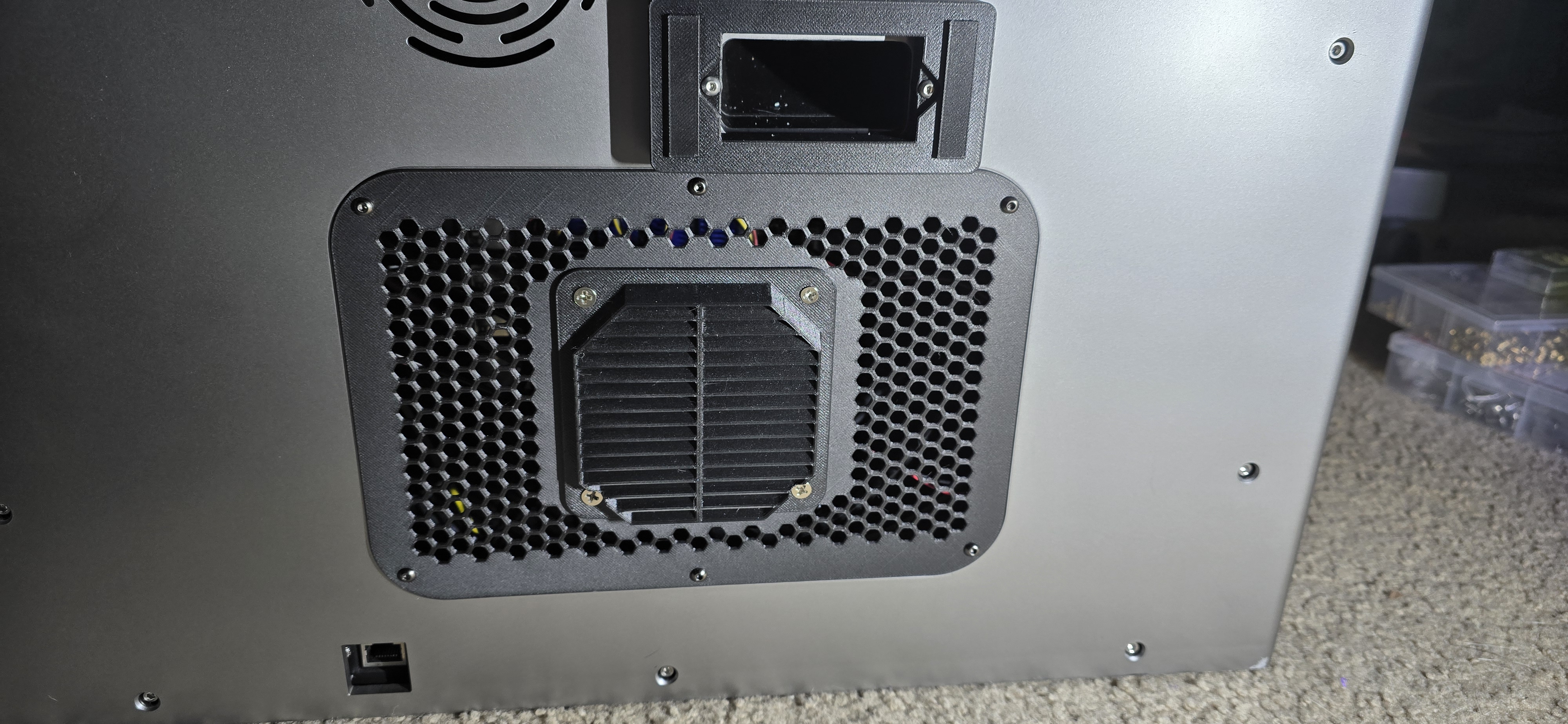80mm fan cover upgrade for Qidi Plus 4 motherboard cooling