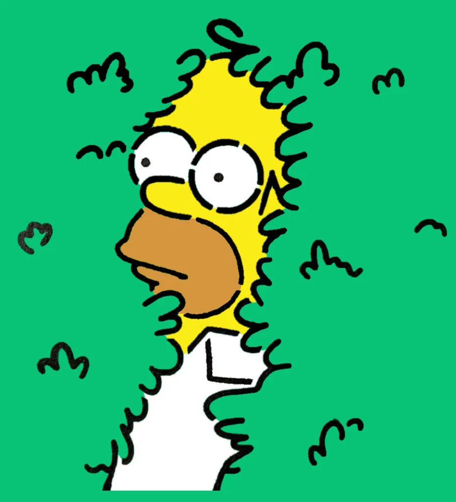 Homer J Simpson 5 layer stencil