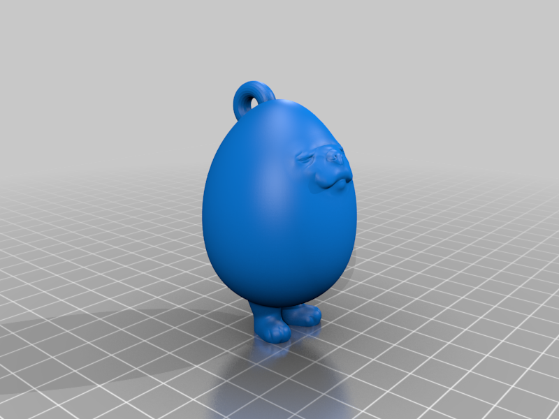 Eggdog keychain/earing