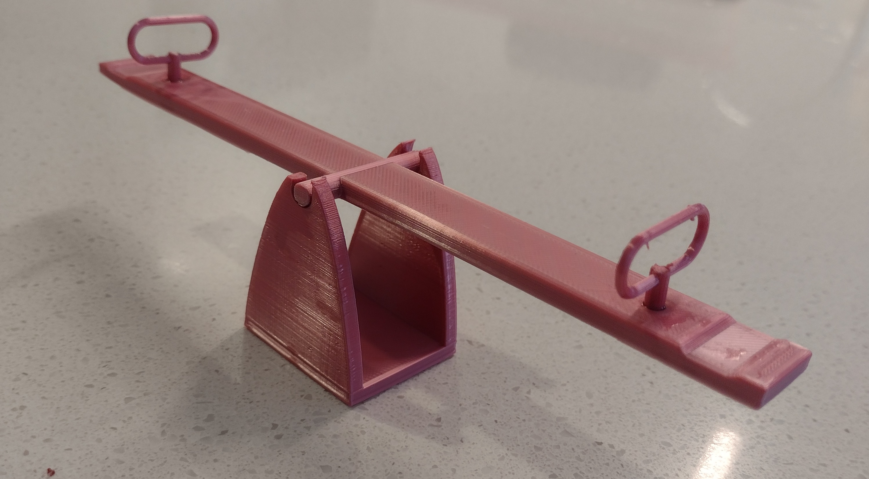 Barbie sized seesaw