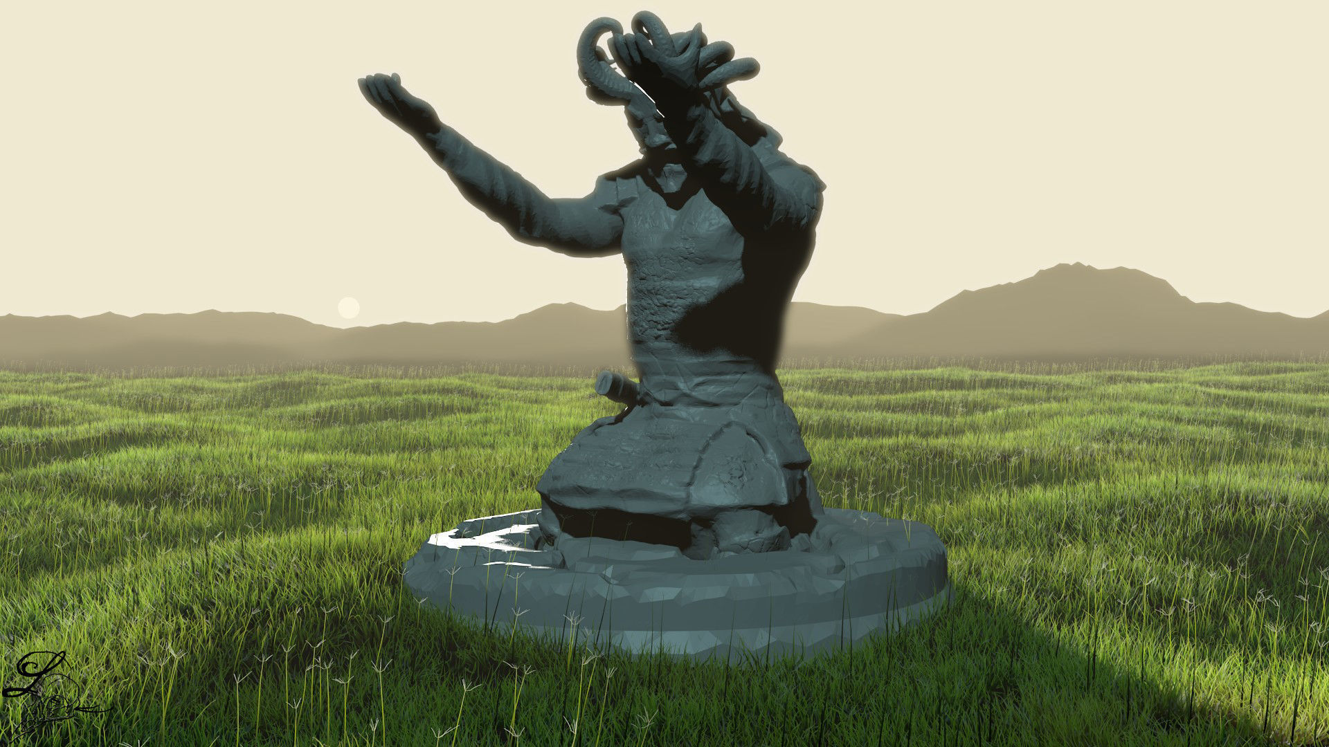 Samurai Pen Holder