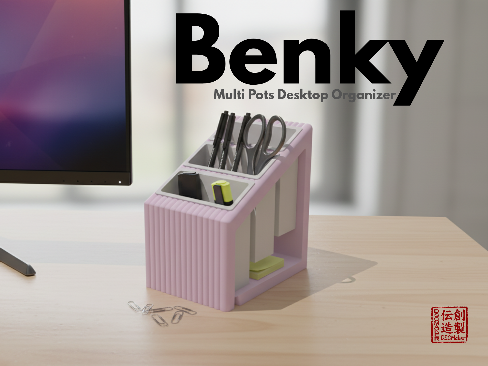Benky - Multi Pots Desktop Organizer