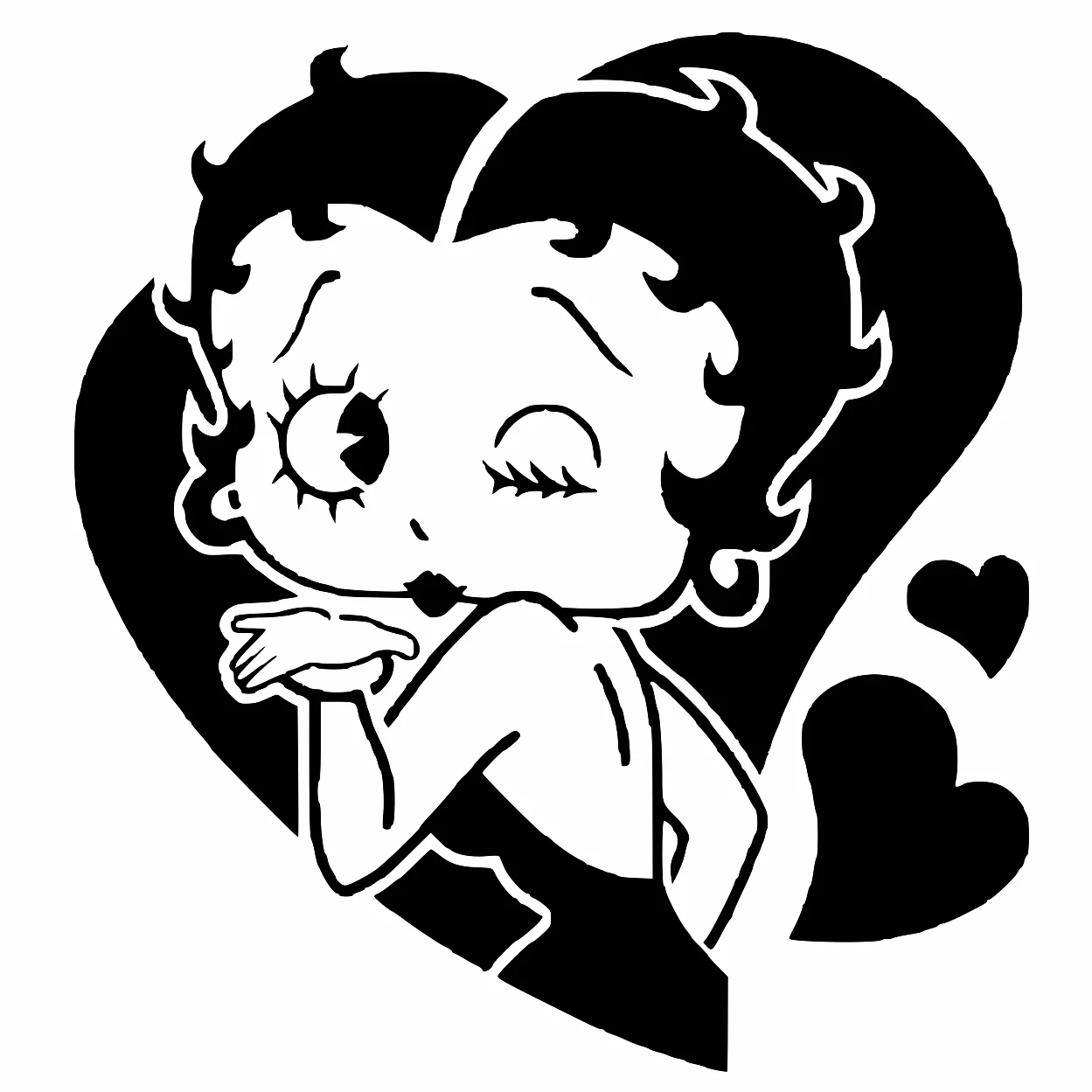 Betty Boop stencil 9