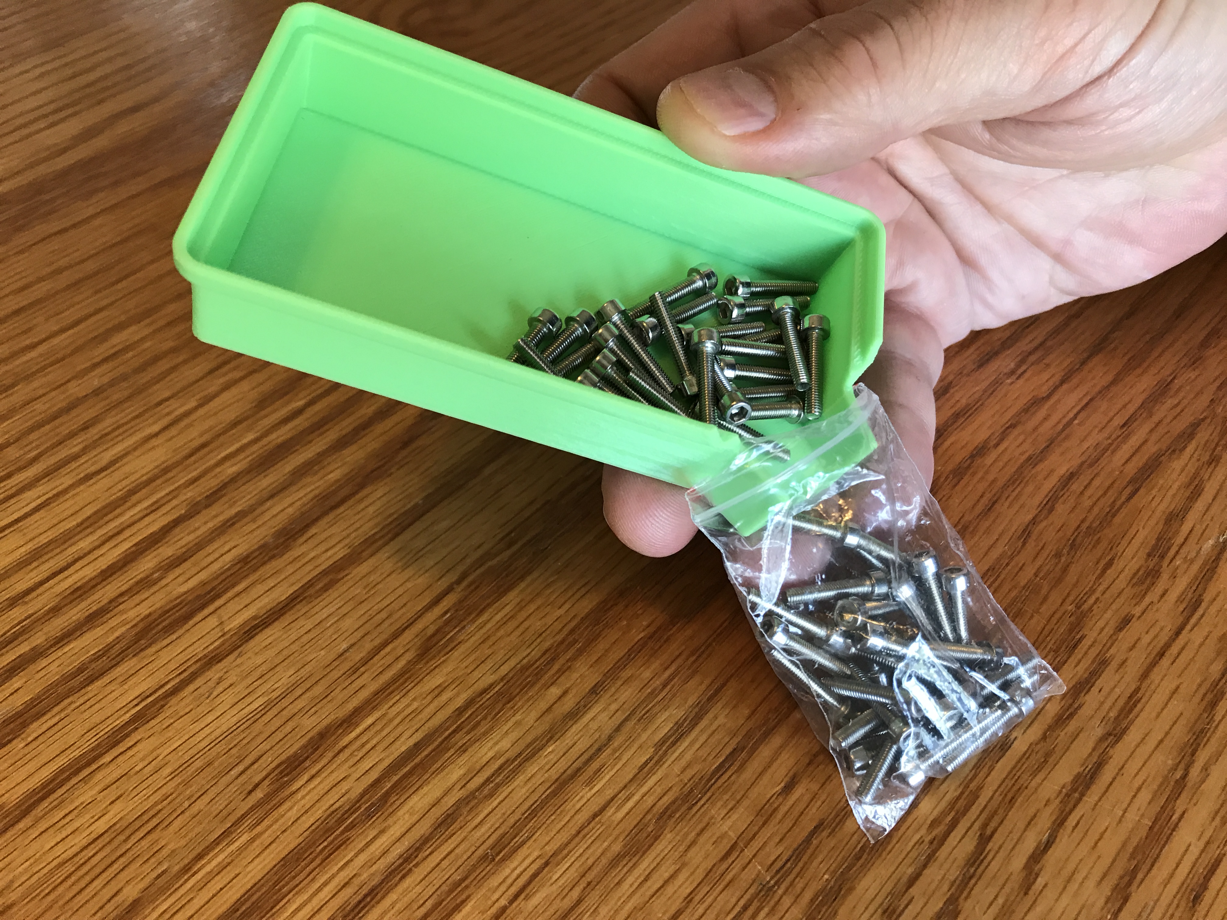 Stackable Small Parts Funnel Tray