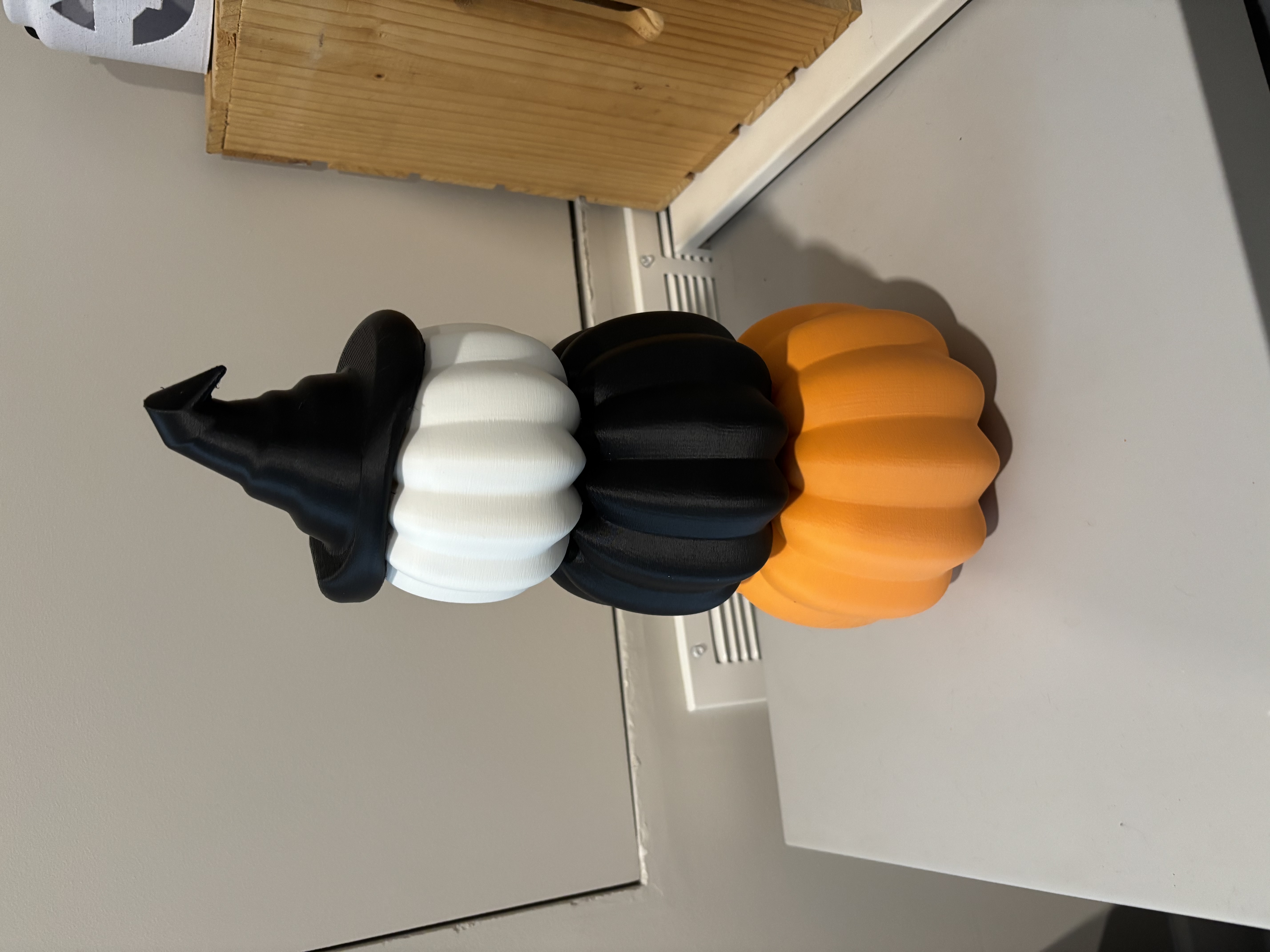 Vertical Pumpkin Stack - Halloween Decoration