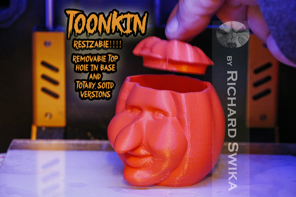 Toonkin 3D Sculpted Halloween Pumpkin Decoration