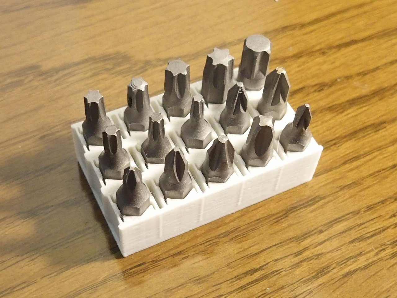 A piece of Hex Bit Holder