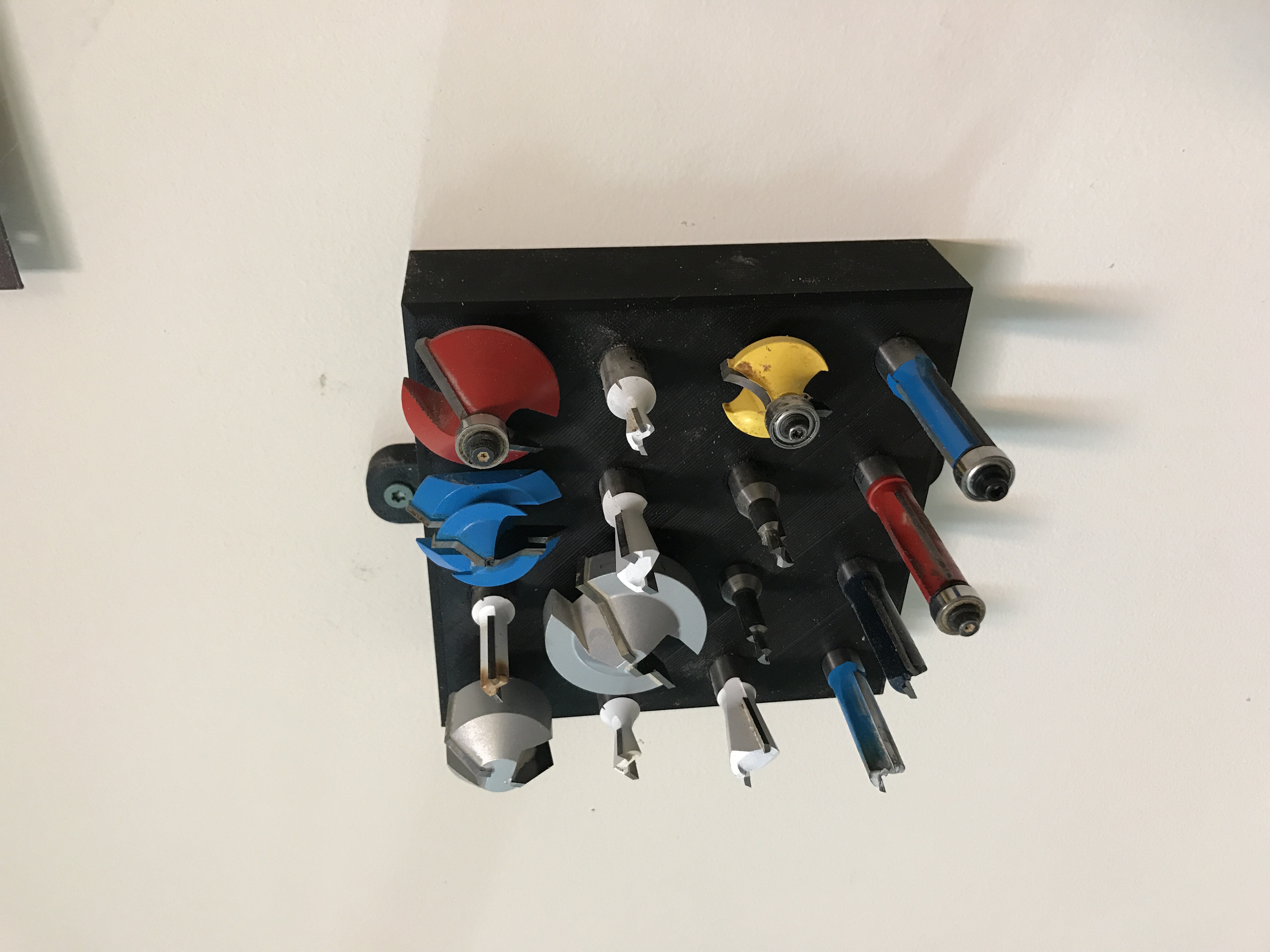 1/2 inch Router Bit Wall Storage Block