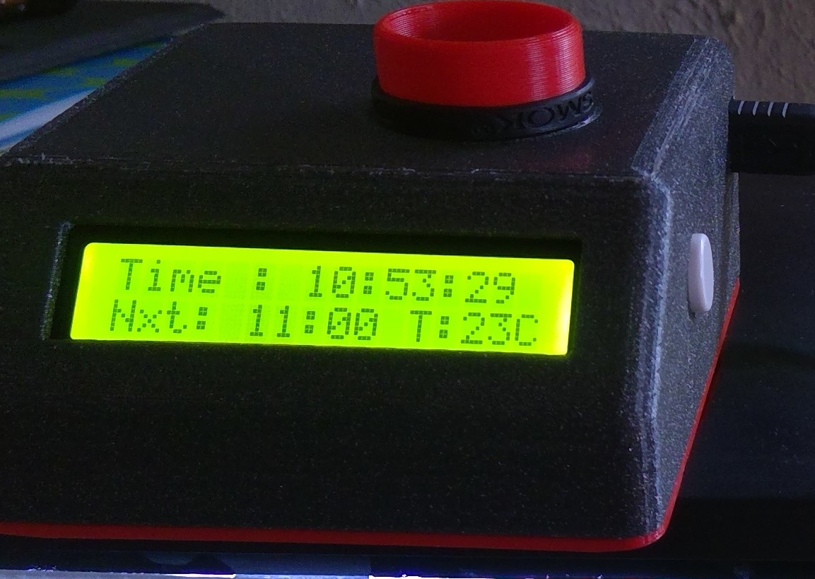 Timed auto fish feeder