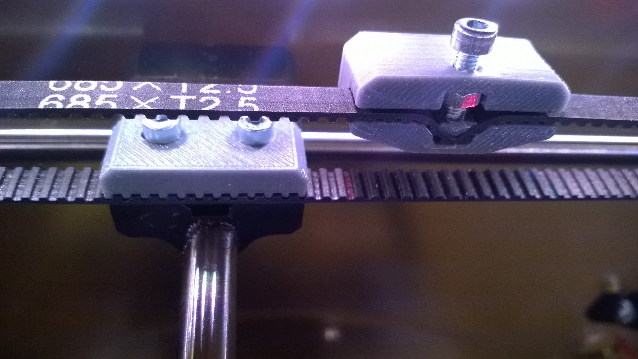 Redesigned belt tensioner for Vertex Velleman K8400