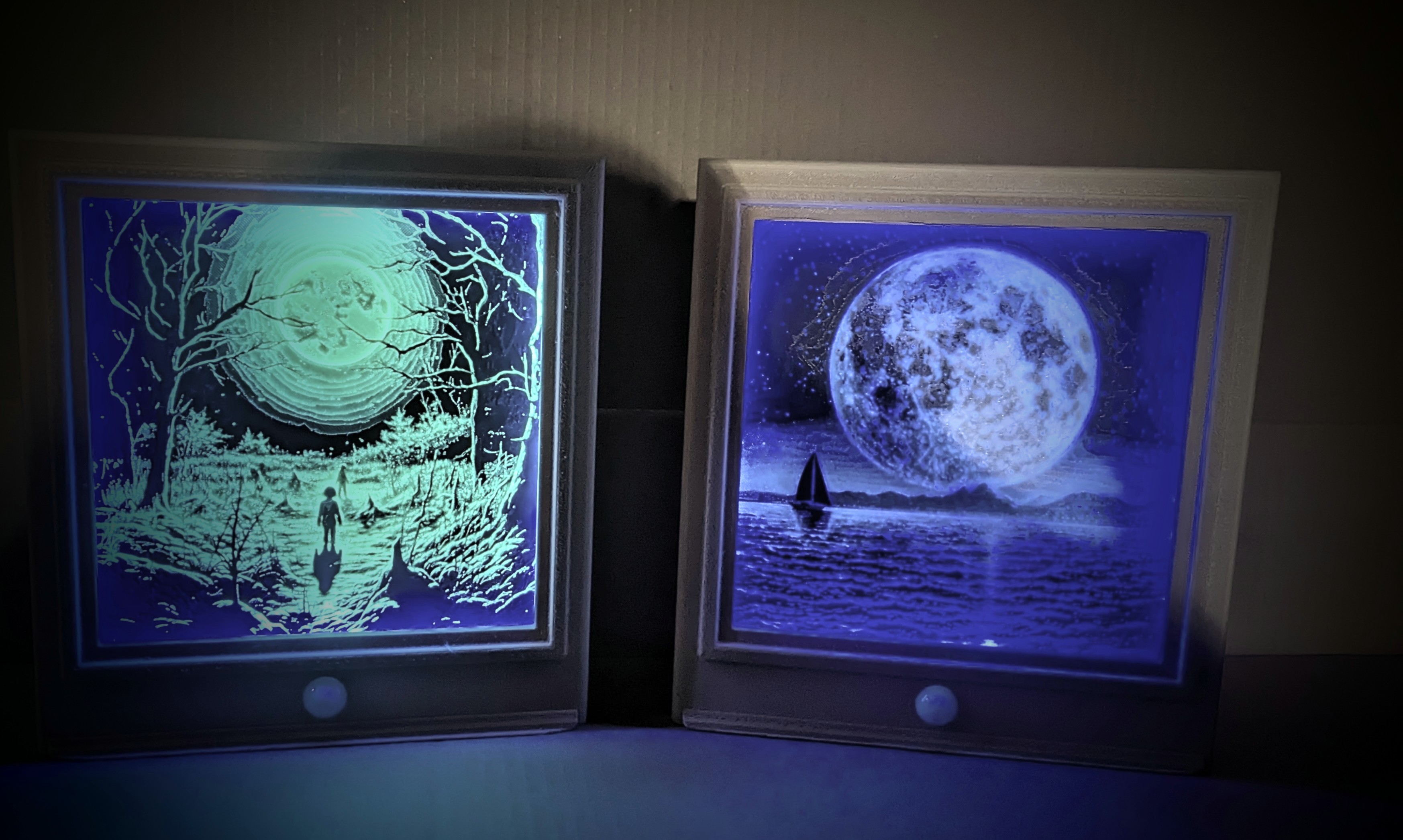 LED Motion Activated Shadow Box Frame 200mm