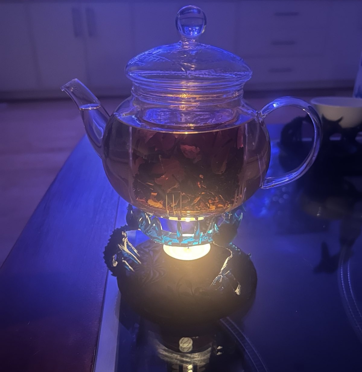 Metal Prototype Alice 3 Cat Teapot Warmer (No Fire or Flame!)