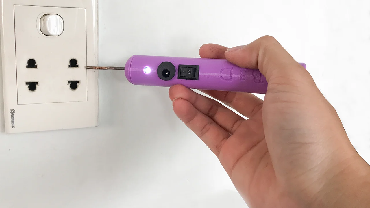 Electric detector pen