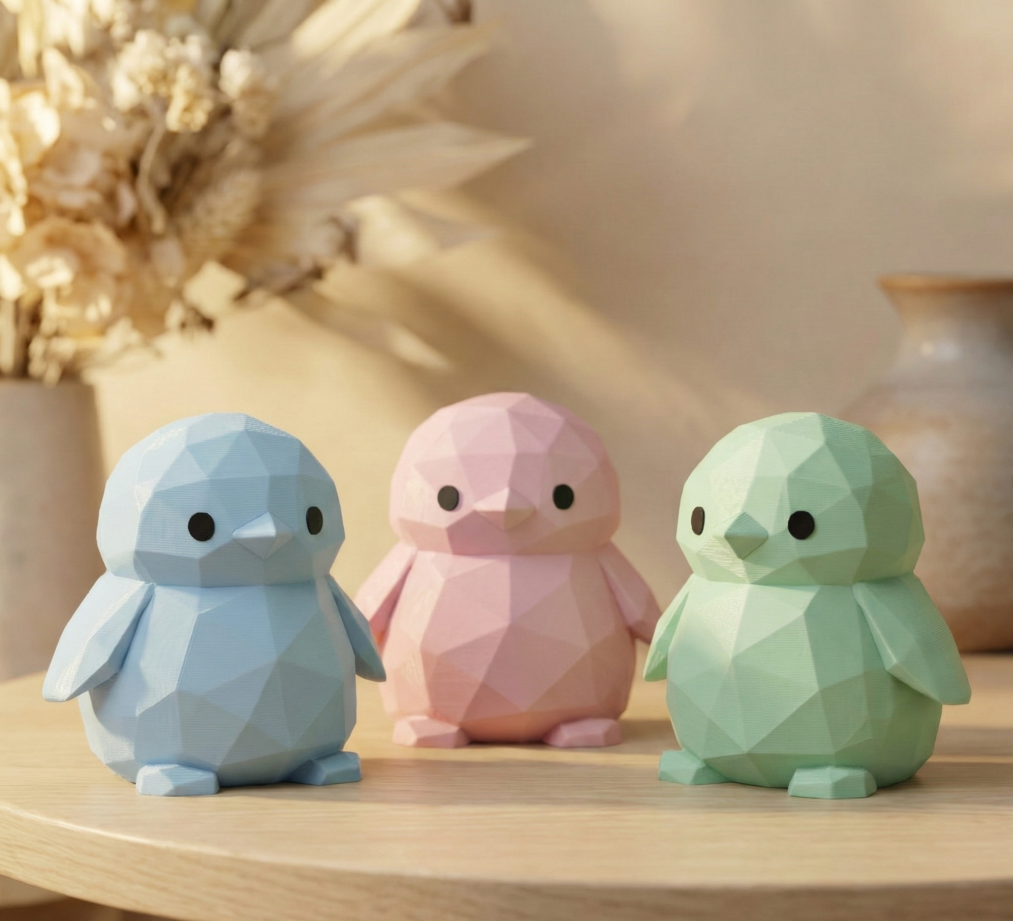 Cute Penguin ♡ - Geometric Origami Decor