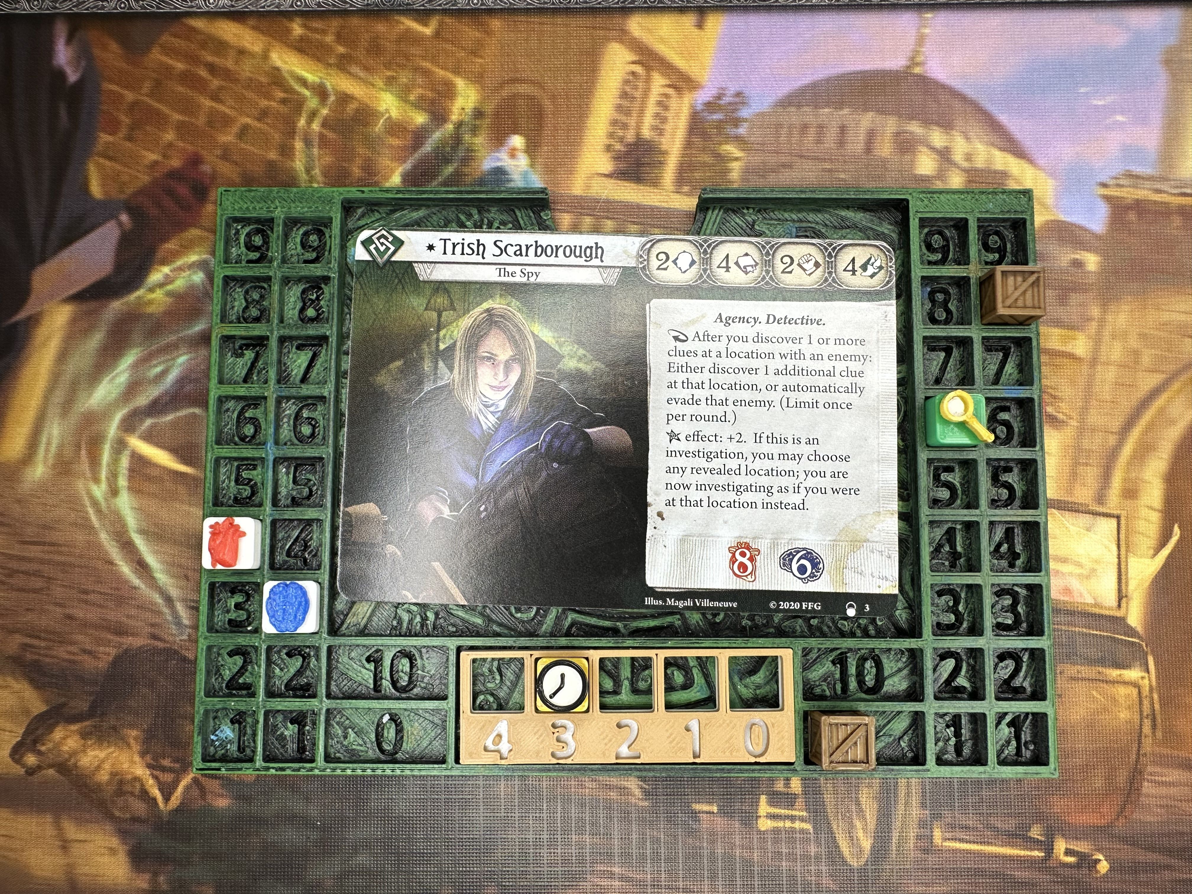 Arkham Horror LCG Investigator Dashboard Tray