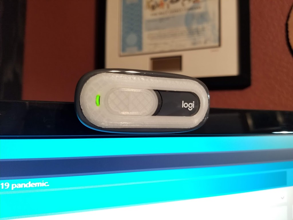 Logitech C270 webcam privacy cover