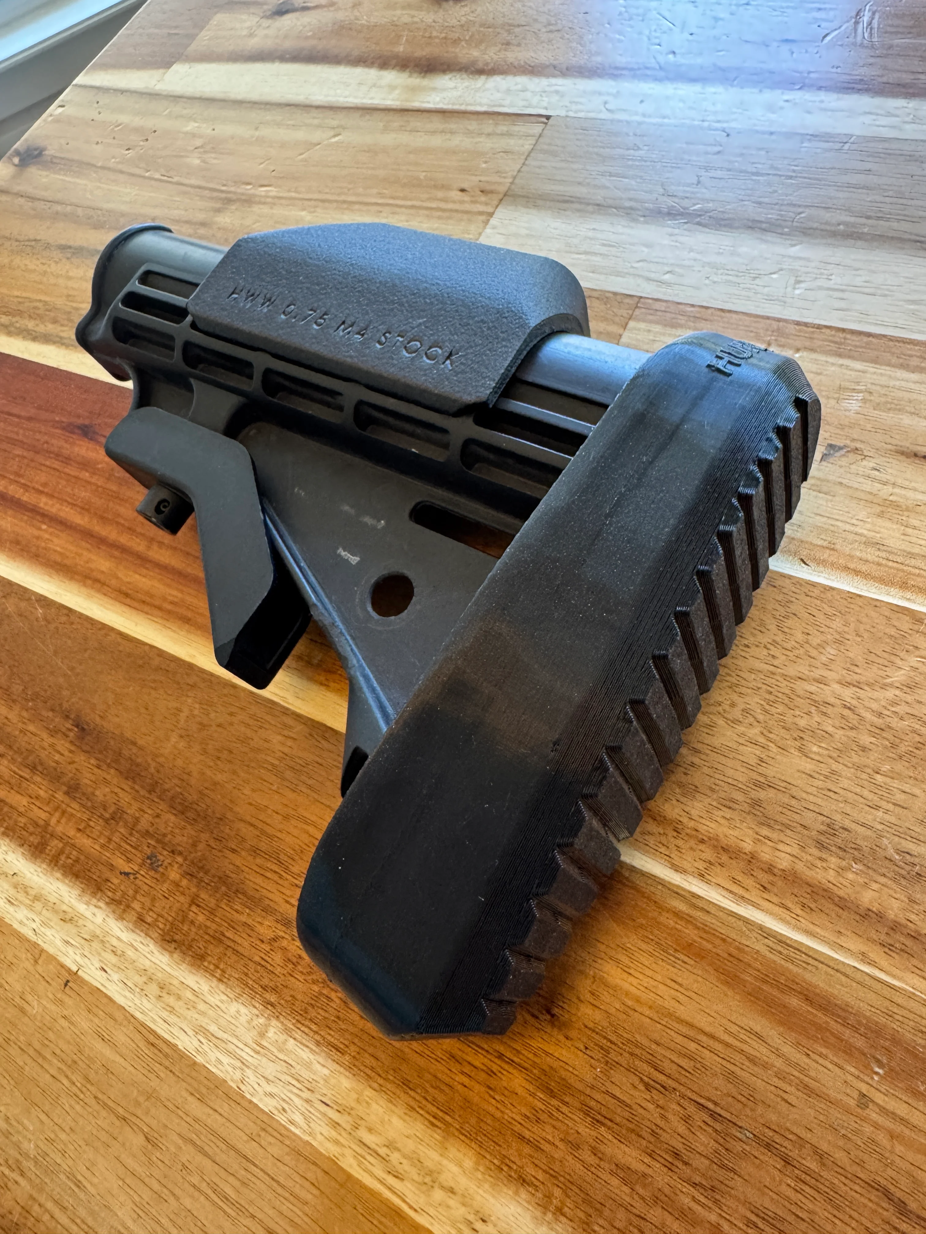AR15 Waffle Stock Riser and SLIP-ON TPU ButtPad