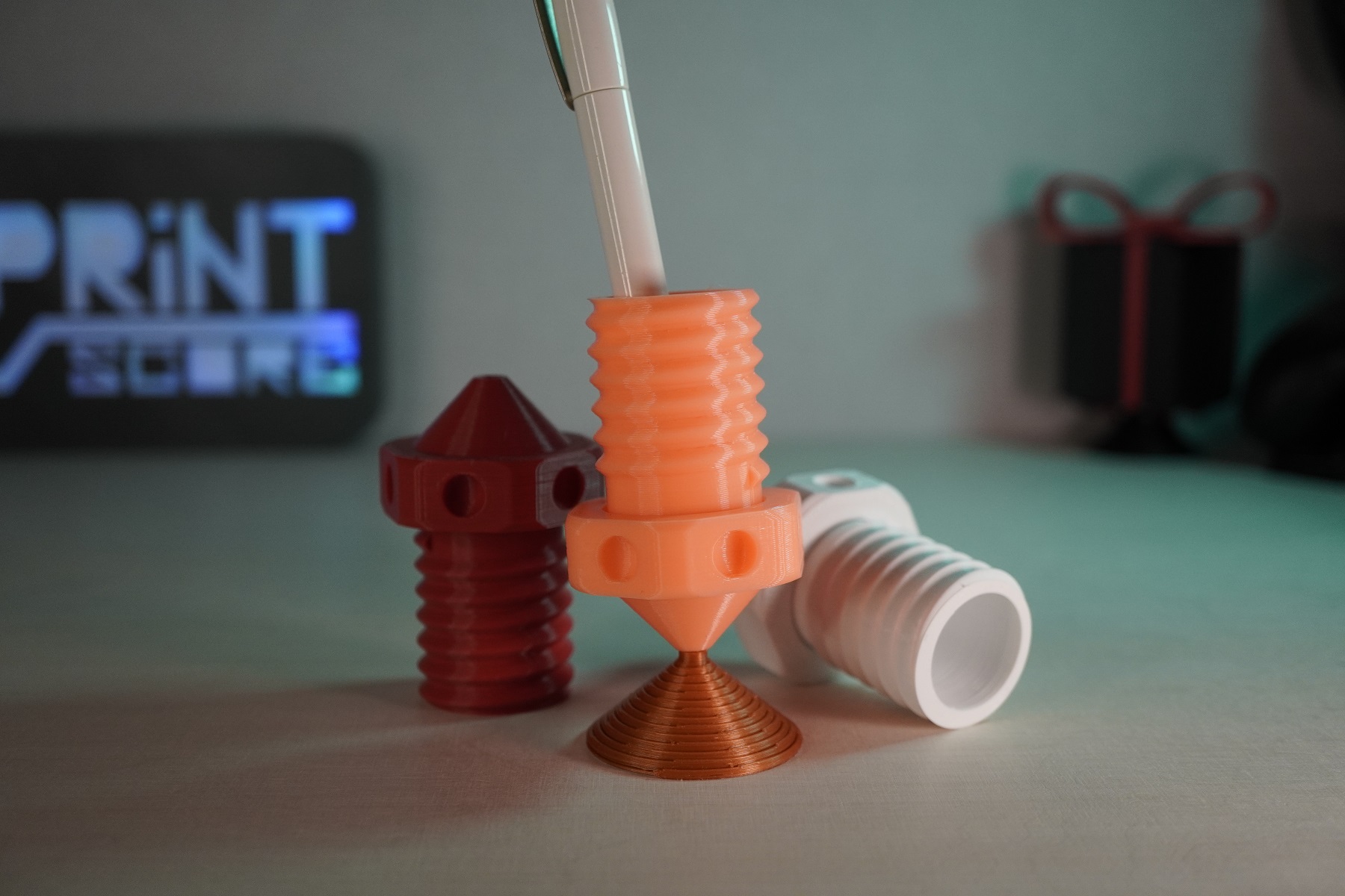 Nozzle pen holder