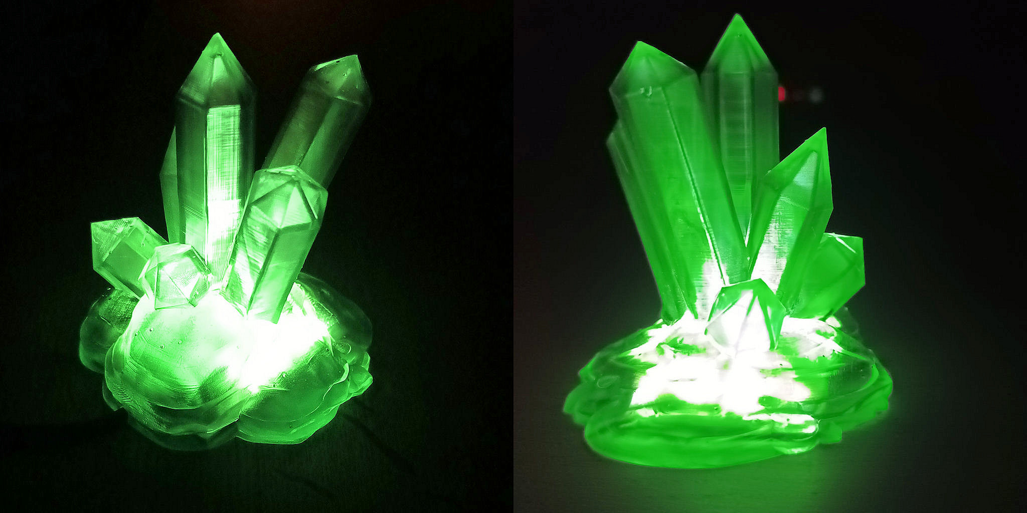 Led Light (Crystal on Rock) - USB powered