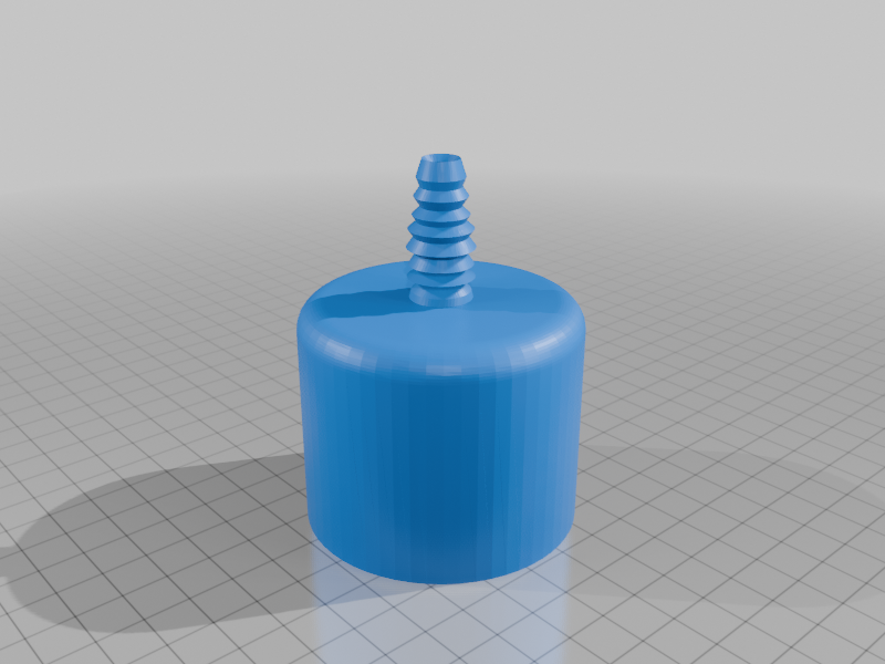 2" PVC Pipe End Cap with  10 mm Silicone Tube Adapter