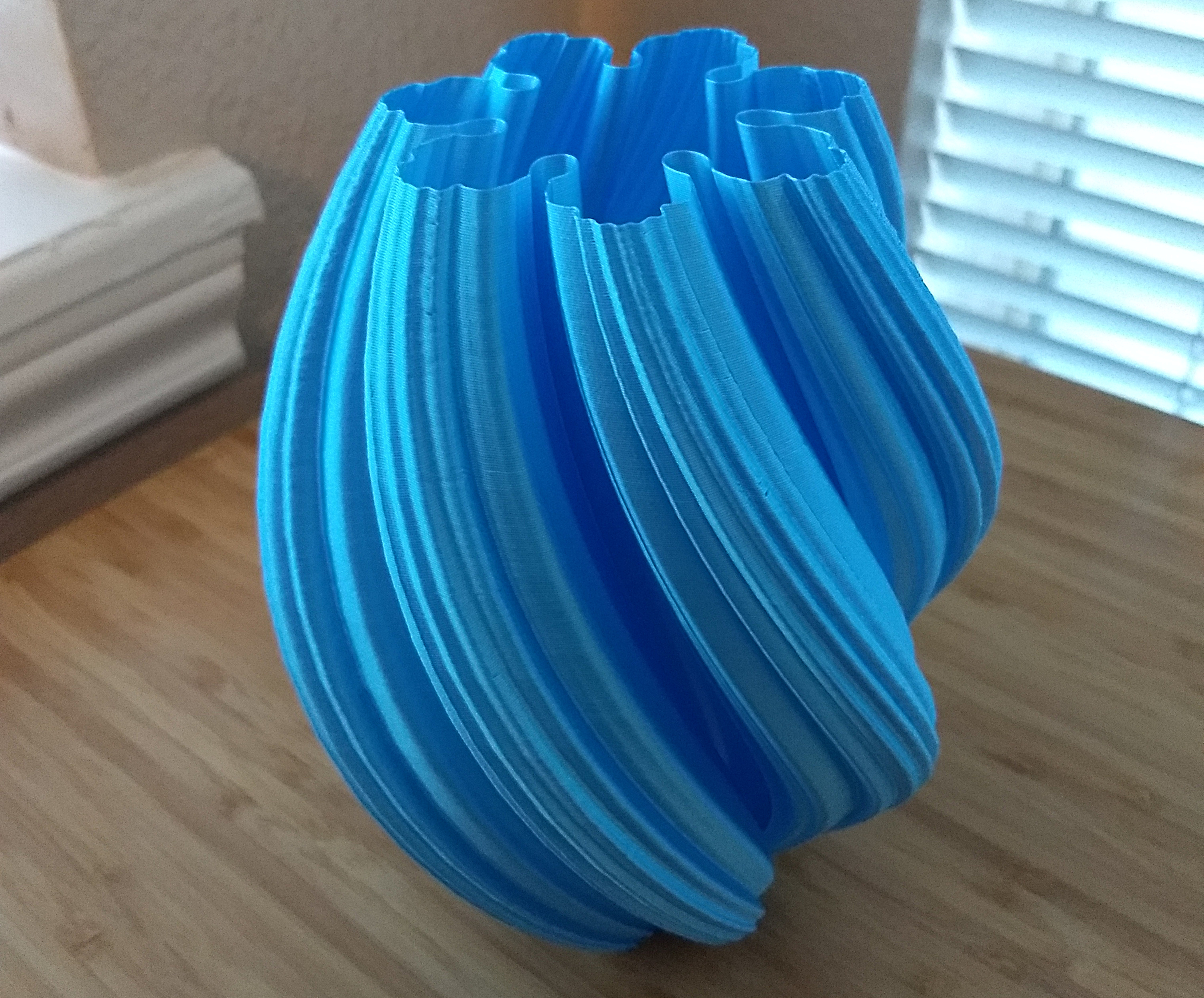 Julia Fractal Twist Vase