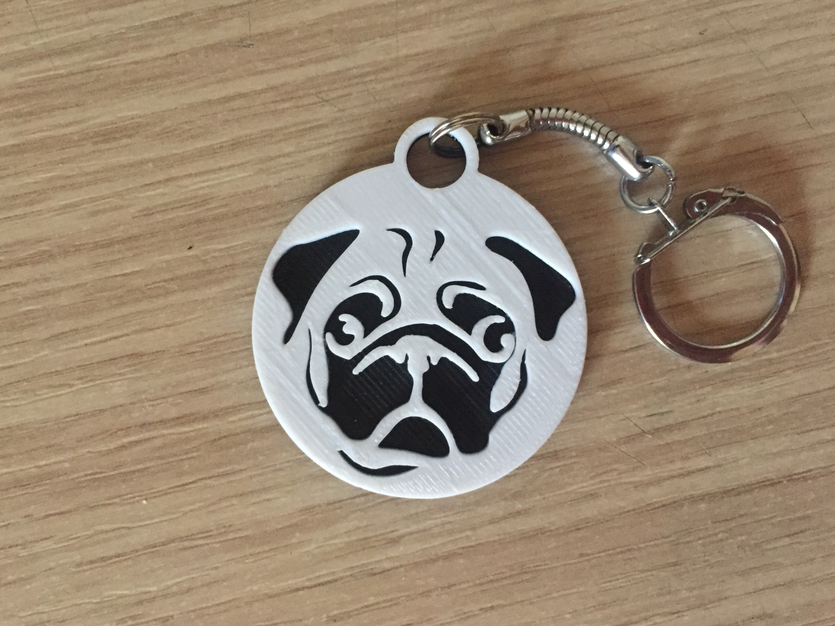 Pug Keychain