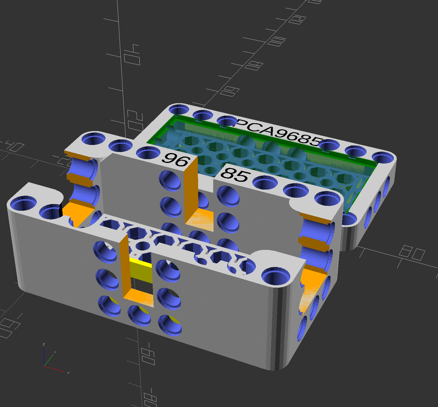 PCA9685 Servo Board LEGO Technic Enclosure