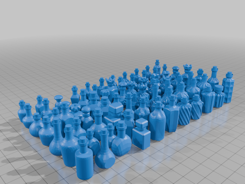 Individual potions as STL files